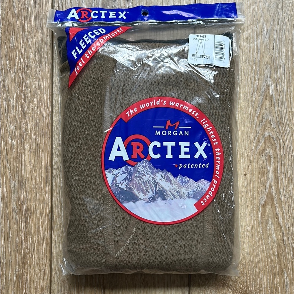 Vintage Morgan Arctex Fleeced Long John Pant Men’s Size 2X 46-48 Brown NIP